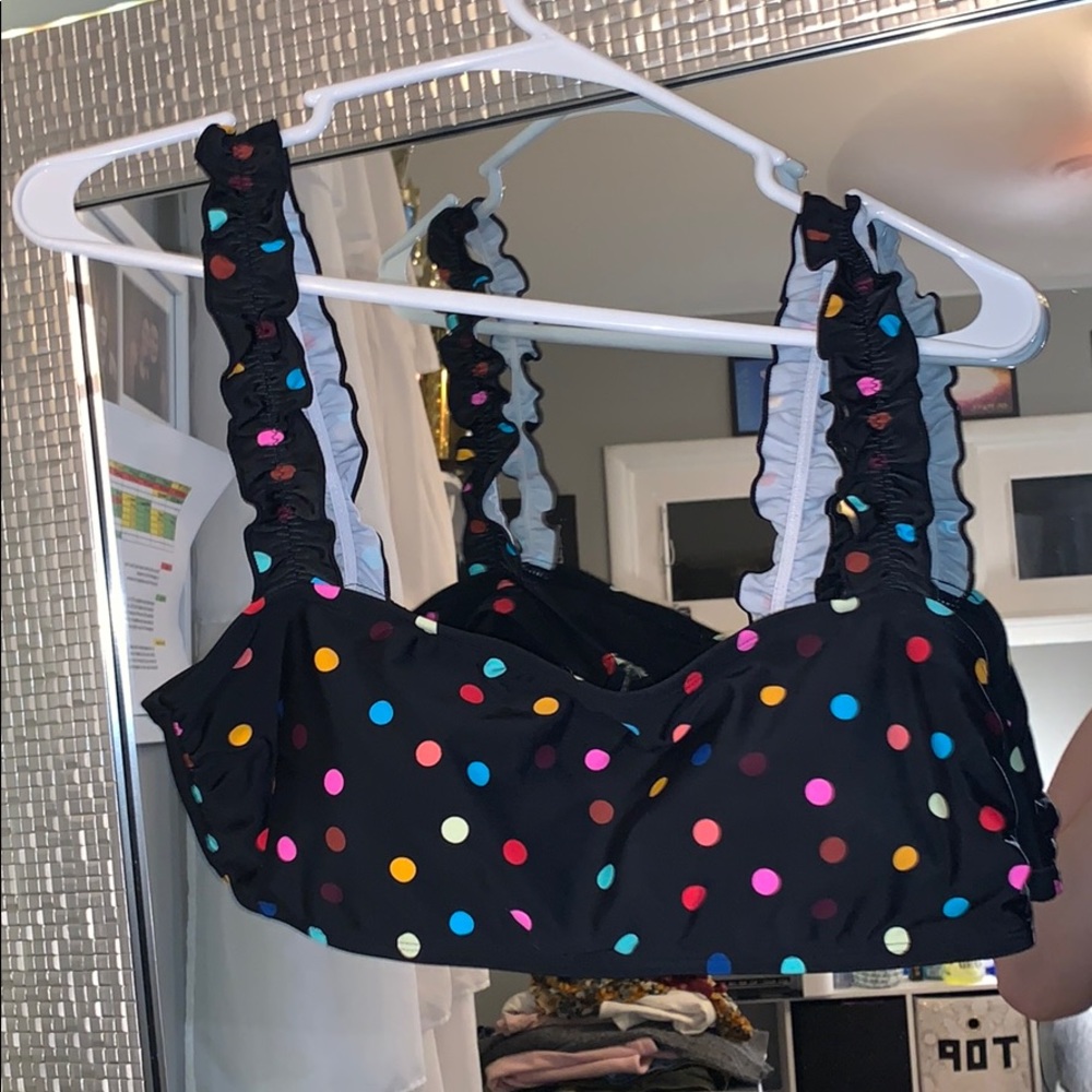 polkadot swimsuit top